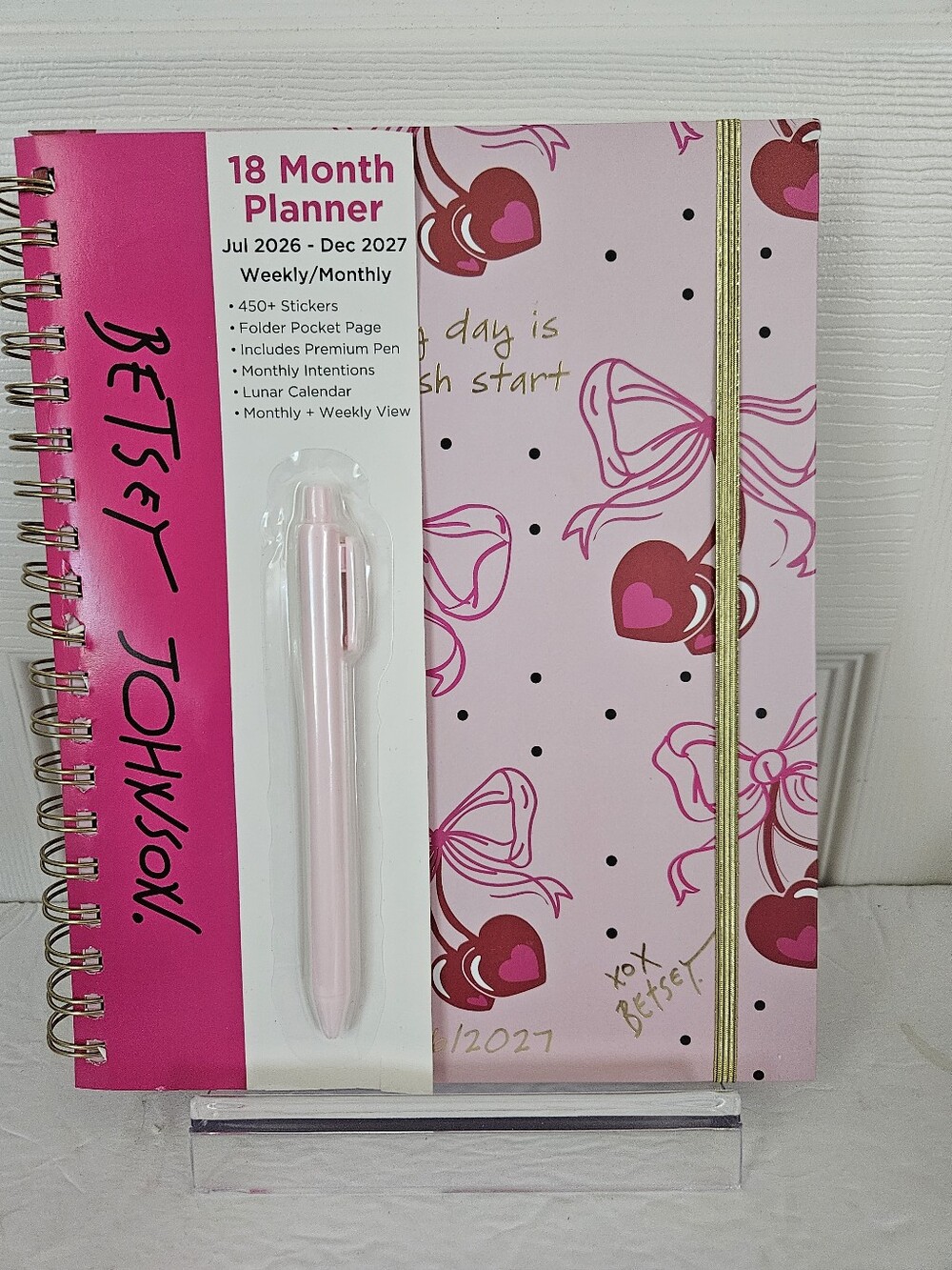 Betsey Johnson NWT 18 Month Planner